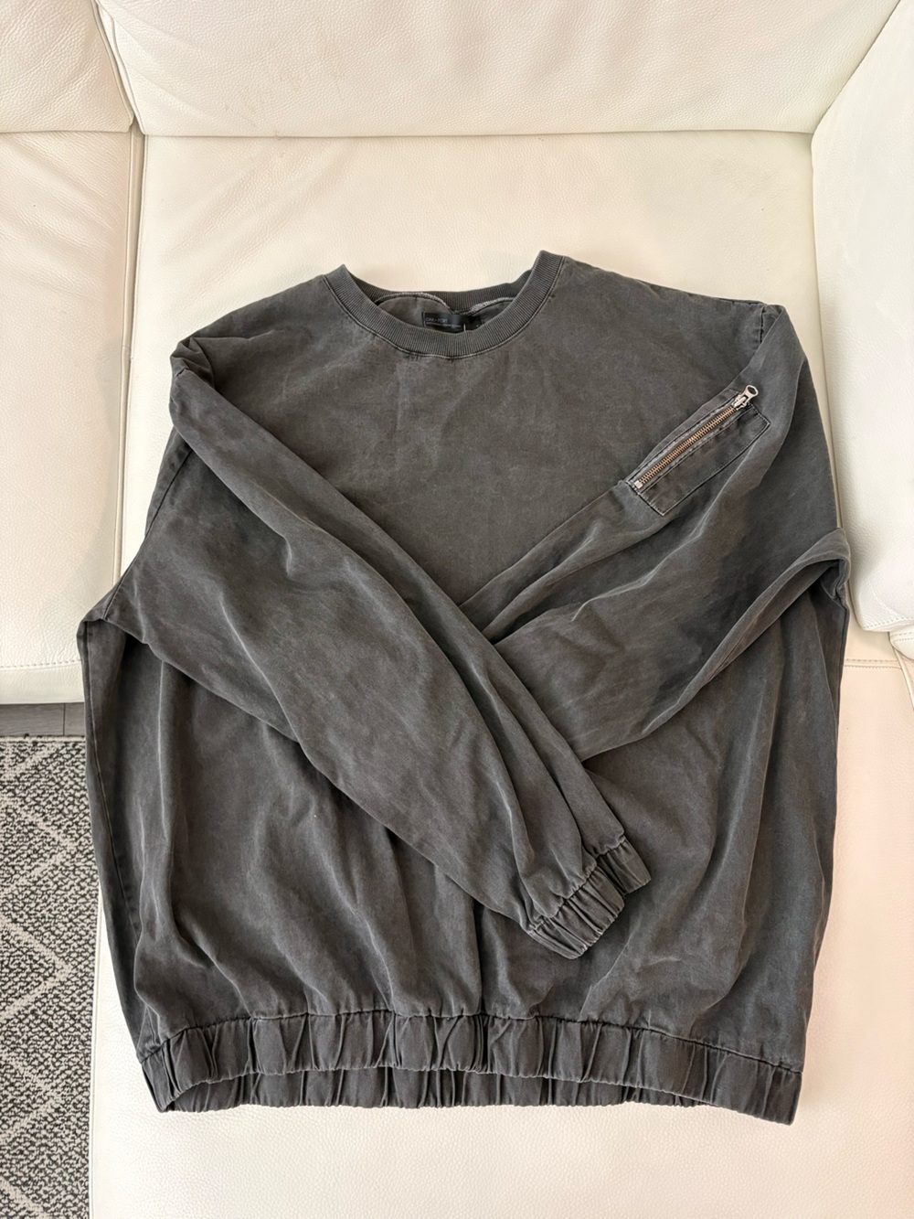 OAK + FORT Washed Charcoal Men’s Jogger Sweatshirt